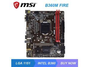 MSI B360M FIRE Intel B360 LGA 1151 Gaming PC Motherboard DDR4 32GB PCI-E 3.0 M.2 6×SATA3 USB3.1 Core i7 9700K 8700K 8086K CPUS