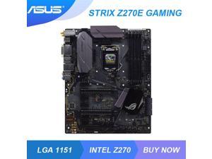 ASUS ROG STRIX Z270E GAMING LGA 1151 Intel Z270 Gaming Mining Motherboard DDR4 64G Core 6700K 7500 cpus M.2 PCI-E 3.0 HDMI ATX
