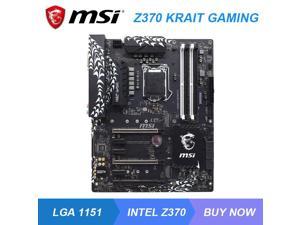 MSI Z370 KRAIT GAMING LGA 1151 Intel Z370 Desktop PC Motherboard DDR4 64G Core i9-9700K i7-8700K Cpus 2×M.2 USB3.1 PCI-E 3.0 ATX