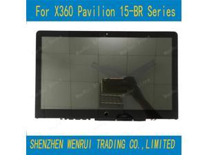 15.6 " LCD Touch Replacement For HP X360 Pavilion 15-BR 15BR 15T-BR000 15 BR Series LCD Touch Assembly Screen Frame 1366X768
