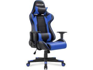 Homall Gaming Chair Office Chair High Back Computer Chair Leather Desk Chair Racing Executive Ergonomic Adjustable Swivel Task Chair with Headrest and Lumbar Support