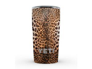 Mirrored Leopard Hide // Skin Decal Wrap Cover for Yeti Tumbler, Rambler, Colster Cups + Coolers - Colster