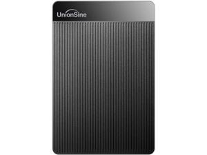UnionSine 1TB Ultra Slim Portable External Hard Drive USB3.0 HDD Storage Compatible for PC, Desktop, Laptop, Xbox one, Xbox 360, PS4(Black) HD-006