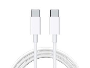 2PCS USB C to USB C Cable, 60W/3A 6.6ft, Type C PD Fast Charging Cord, USB C Charger Cable Compatible with MacBook Pro 2020,iPad Pro 2020,Samsung Galaxy S20,Switch and Other USB C Charger