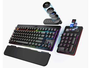 MOUNTAIN Everest Max Mechanical Gaming Keyboard - USB Passthrough - Fastest & Linear - RGB Backlit - Midnight Black