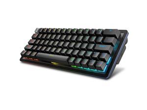 MOUNTAIN Everest 60 RGB Gaming Keyboard - 60% with Arrow Keys, lubed MOUNTAIN switches, Sophisticated Sound dampening and 5-pin hot-swap - Midnight Black (Linear 45)