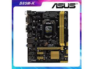 ASUS B85M-K LGA 1150 Intel B85 B85M Desktop Motherboard DDR3 16GB 1333MHz Memory Support 4770K 4670K Cpus PCI-E 3.0 x16 DVI ATX