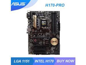 ASUS H170-PRO LGA 1151 Motherboard DDR4 H170 Chipset Intel Core i7 i5 i3 Processor 64GB HDMI M.2 SATA3 PCI-E 3.0 X16 USB3.0 ATX
