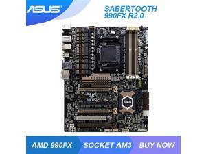 ASUS SABERTOOTH 990FX R2.0 Socket AM3+ AMD 990FX Mining Motherboard DDR3 32GB Phenom II/Athlon II CPUS 6×USB3.0 ATX 4×PCI-E X16