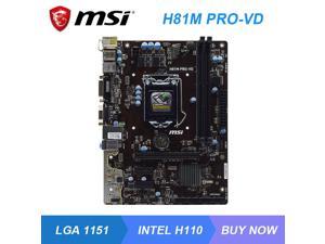 MSI H81M-PRO-VD LGA 1150 Intel H81 Desktop PC Motherboard DDR3 16GB Xeon E3-1270 v3 Core i7-4790K i5-4670K Cpus USB3.0 PCI-E X16