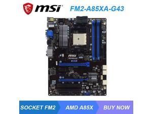 MSI FM2-A85XA-G43 Socket FM2 AMD A85X PC Motherboard DDR3 64GB PCI-E 3.0 USB3.0 SATA2 ATX A6-7400K A10-7850K Cpus