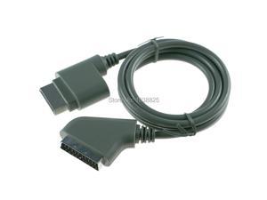 10PCS/LOT 1.8m RGB Scart Video HD TV AV Cable For XBOX 360 Version Gamepads & Wholesales Game AV Cables
