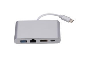 Type C To RJ45 Ethernet HDMIcompatible Charging Portable Dock for Macbook Surface Samsung S21 Dex Xiaomi 10 PS5 TV