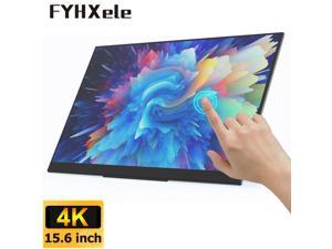 156inch 4K Portable Monitor UHD Touchscreen LED Fullfeatured USB TypeC HDMI20 Eye Care 550 Brightness with Speakers Holder