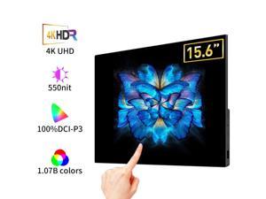156inch 4K OLED portable monitor 10points touchscreen UHD HDR400 550nits IPS monitor for laptops with type C
