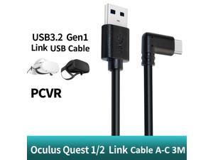 USB3.2 Oculus Quest Link Cable, 10FT/3M,Compatible for Oculus Quest 2, Quest 1 Link Cable, 5Gbps High Speed Data Transfer & Fast Charging Cable for Oculus VR Headset and Gaming PC Fast Charge, Black