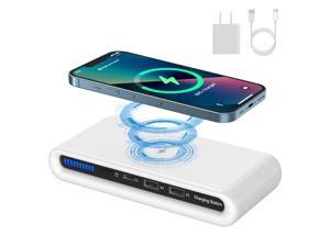 wireless charger4 in 1 wireless charge station dock for phoneairpodswatchtablets8 colors light with wall charger adapter