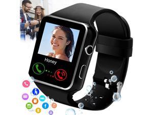 Smart Watch,Smartwatch for Android Phones,Smart Watches Touchscreen with Camera Bluetooth Watch Cell Phone with Sim Card Slot Compatible Samsung iOS Phone 12 12 Pro 11 10 Men Women
