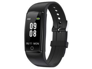Willful Fitness Tracker No Bluetooth Simple No App No Phone Required Waterproof Fitness Watch Pedometer Watch with Step Counter Calories Sleep Tracker for Kids Parents Men Women Black