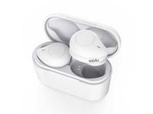 Willful T1 True Wireless Earbuds Bluetooth Earbuds Wireless Earphones Headphones HD Stereo Sound Clear Call 20H Playtime Earbuds with Microphone Charging Case Compatible iPhone Samsung Android White