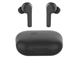 Wireless Earbuds, Willful Bluetooth Earbuds with Mic, Touch Control Wireless Headphones Earphones with Stereo Sound, USB-C Charge, Waterproof, Charging Case, 40H Playtime for iPhone Android (Black)