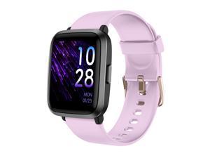 YAMAY Smart Watch, Watches for Men Women Fitness Tracker Blood Pressure Monitor Blood Oxygen Meter Heart Rate Monitor IP68 Waterproof, Smartwatch Compatible with iPhone Samsung Android Phones Purple