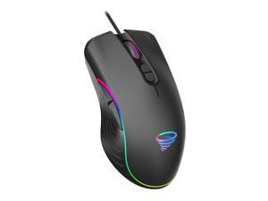 Wired Gaming Mouse, RGB LED Backlight Modes Computer Gaming Mice, Comfortable Ergonomic Optical PC Laptop Gamer Mouse for Windows 7/8.1/10