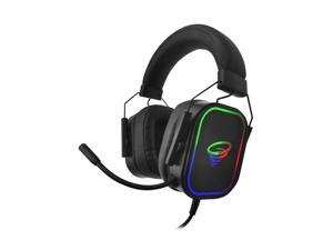 Wired Stereo Gaming Headset with mic, 7.1 Surround Sound Headphones for PC, Mac, Laptop, Over-Ear Headphones and LED Light