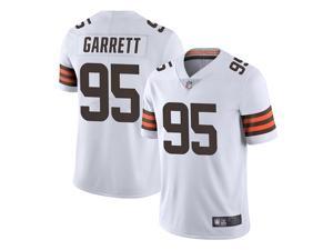 NFL 2021-2022 Cleveland Browns Garrett Jersey No. 95 Top White and Black