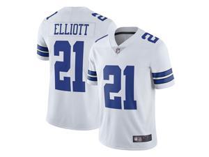 NFL 2021-2022 Dallas Cowboys Elliott Jersey No. 21 Top Blue Black White