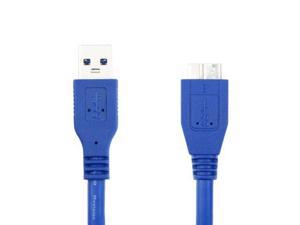 Tiss  Micro USB Cable,USB 3.0 A-Male to Micro B Cable for Samsung Galaxy S5, Note 3, Camera, Hard Drive in Blue,1.0m/3FT