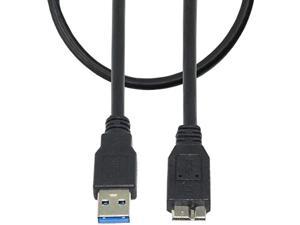 2 Pack Oem Superspeed Usb 3.0 Cable A To Micro B - 3 Feet - 100Cm - 1M Length - For Wd/Seagate/Clickfree/Toshiba/Samsung External Hard Drives