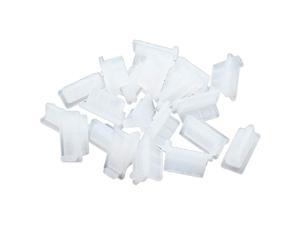 20Pcs Silicone Usb A Type Female Anti Dust Cover Plug Protector Stopper, Transparent