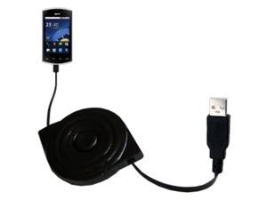 Compact And Retractable Usb Power Port Ready Charge Cable Designed For The Acer Liquid Mini And Uses Tipexchange