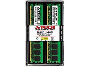 4Gb (2X2gb) Ddr2 1066Mhz / 1067Mhz Dimm Pc2-8500 Udimm Non-Ecc 1.8V Cl7 240-Pin Desktop Computer Ram Memory Upgrade Kit