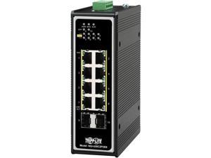 Tripp Lite 8 Port PoE+ Unmanaged Industrial Gigabit Ethernet Switch NGIU08C2POE8