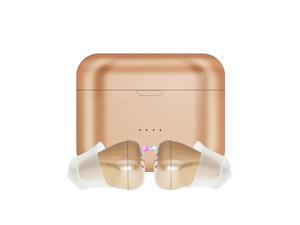 6 Cannel New Rechargeable Hearing Aids for Deafness/Elderly Adjustable Wireless Invisible Mini Ear Sound Amplifier with Charing Box