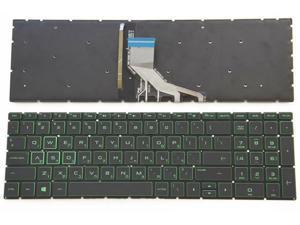 New Green Font English Backlit Laptop Keyboard (without palmrest) for HP Pavilion Gaming 15-ec 15Z-EC000 15-EC0001CA 15-EC0003CA 15-EC0010NR 15-EC0013DX 15-EC0095NR 15-EC0751MS Light Backlight