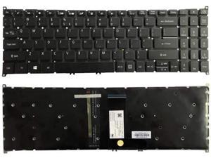 New US Black English Backlit Laptop Keyboard (without palmrest) for Acer Aspire 5 A515-55 A515-55-39VN A515-55-55R6 A515-55-52J9 N19C2 N17P4 Light Backlight