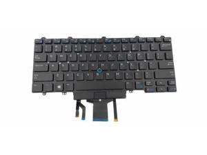 New US Black Backlit English Laptop Keyboard (without frame with stick pointer) for Dell Latitude 7480 7490 E7480 E7490 Light Backlight