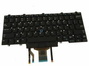 New US Black Backlit English Laptop Keyboard (without frame with stick pointer) for Dell Latitude 7490 5490 5491 5495 DP/N: 6NK3R, 06NK3R Light Backlight