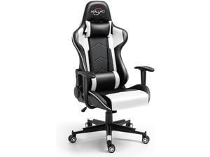 BOSMILLER Back Massage Gaming Chair PC Computer Video Game Racing Gamer Chair High Back Reclining Executive Ergonomic Desk Office Chair with Headrest Lumbar Support Cushion 