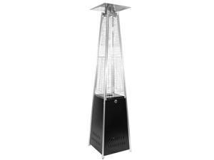 Polar Aurora Patio Heaters For Outdoor Fire Sense 42,000 BTU, Pyramid Propane Heater With Wheels For Party, Deck, Commercial,Black