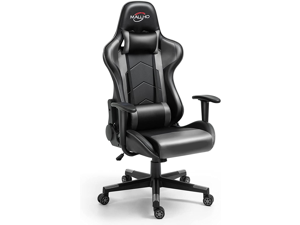 Polar Aurora Gaming Chair Racing Computer Chairs High Back Video Game Chair Adjustable Executive Ergonomic Swivel Gamer Chair Black