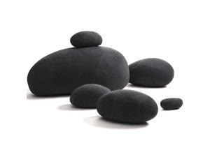Rucener Three-Dimensional Curve Living Stones Pillows 6 Mix Sizes Stuffed Pillows Big Rock Pillows New Pebble Pillows
