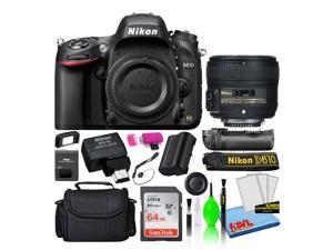 Nikon D610 Digital Camera with 50mm Lens, MBD-14 Grip, WU-1b Adapter 13550, Intl