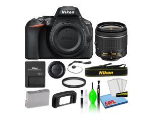 Nikon D5600 Digital Camera with AF-P 18-55mm Lens (1576) + 55mm UV Filter (Intl)