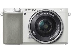 Sony α6100 E-mount camera with APS-C Sensor (Body + 16-50mm Power Zoom Lens) - White