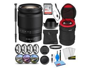 Nikon NIKKOR Z 24-200mm f/4-6.3 Lens (20092) Intl Bundle + 64GB SD Card + Case Nikon NIKKOR Z 24-200mm f/4-6.3 Lens (20092) Intl Bundle + 64GB SD Card + Case