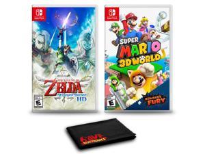 The Legend of Zelda Skyward Sword HD and Super Mario 3D World  Bowsers Fury  Two Game Bundle For Nintendo Switch